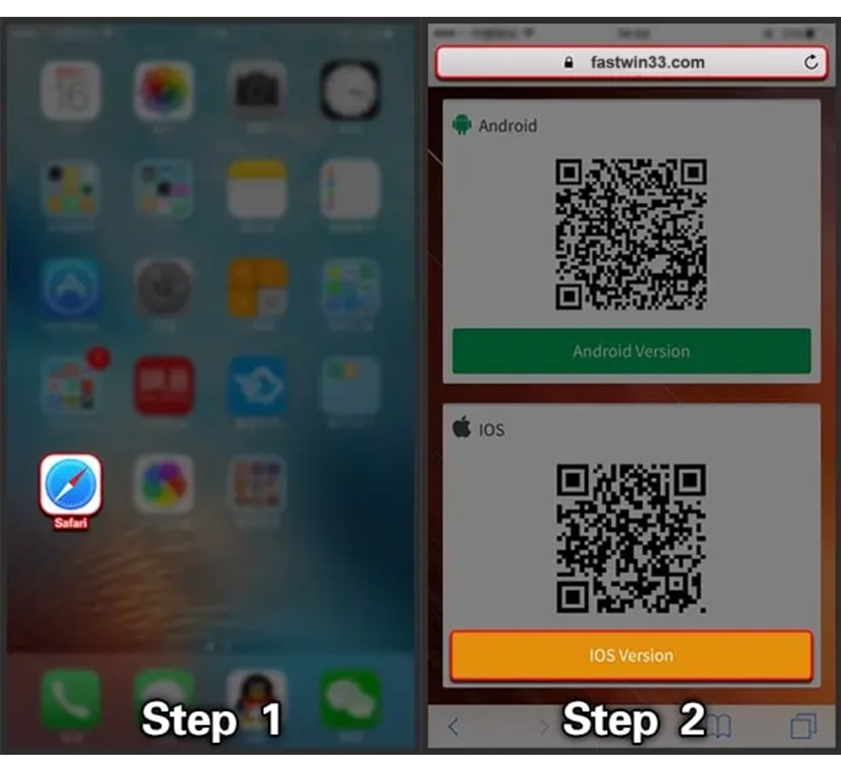 iOS installation step 1