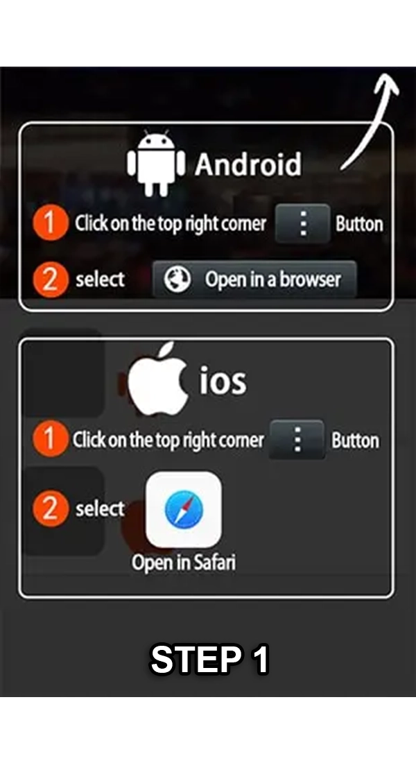 iOS installation step 1